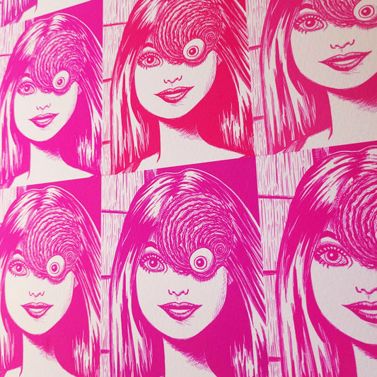 Barbie and the Town of Spirals (BarbiexUzumaki) Art Print