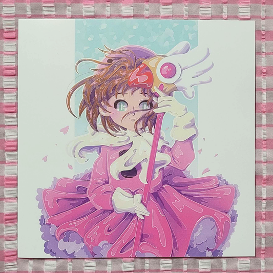 CardCaptor Sakura Square Art Print