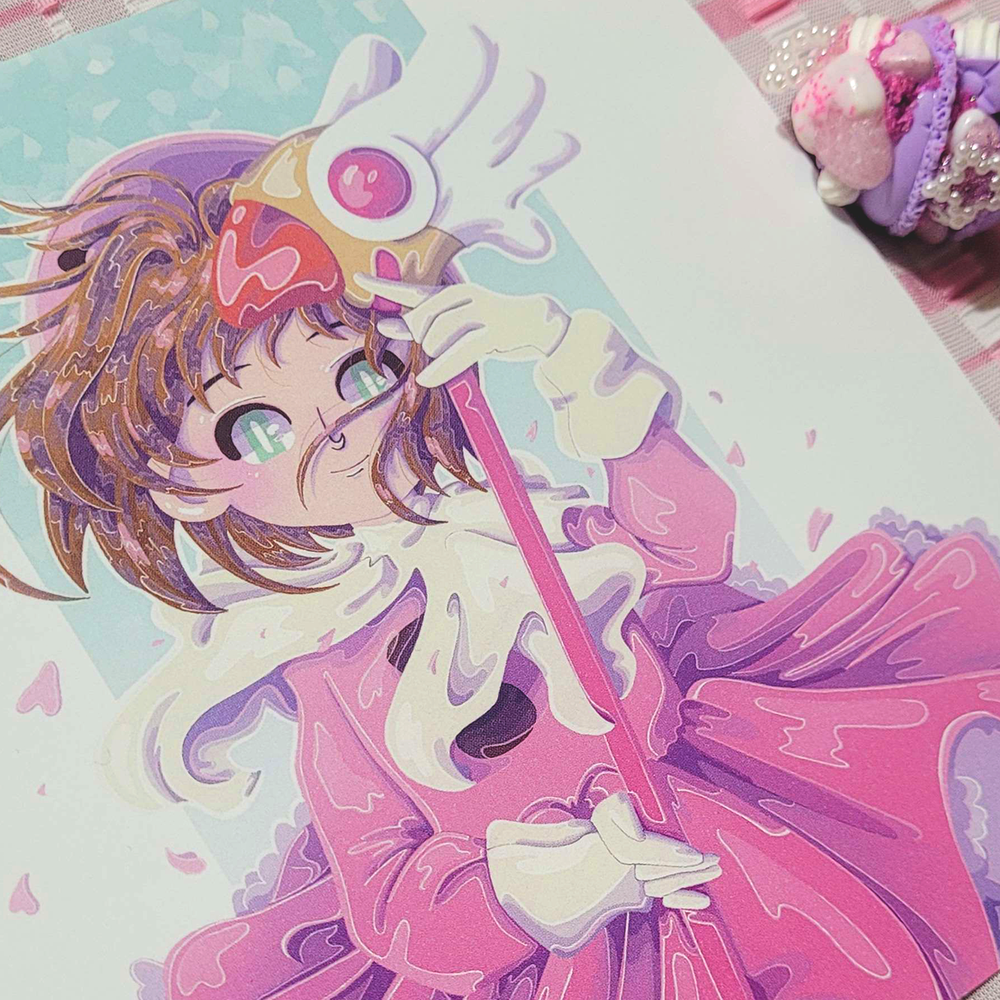 CardCaptor Sakura Square Art Print