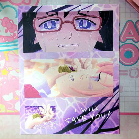 "I will save you" - Puella Magi Madoka Magica Art Print