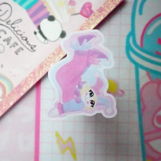 Poppy the Pastel Clown Vinyl Sticker