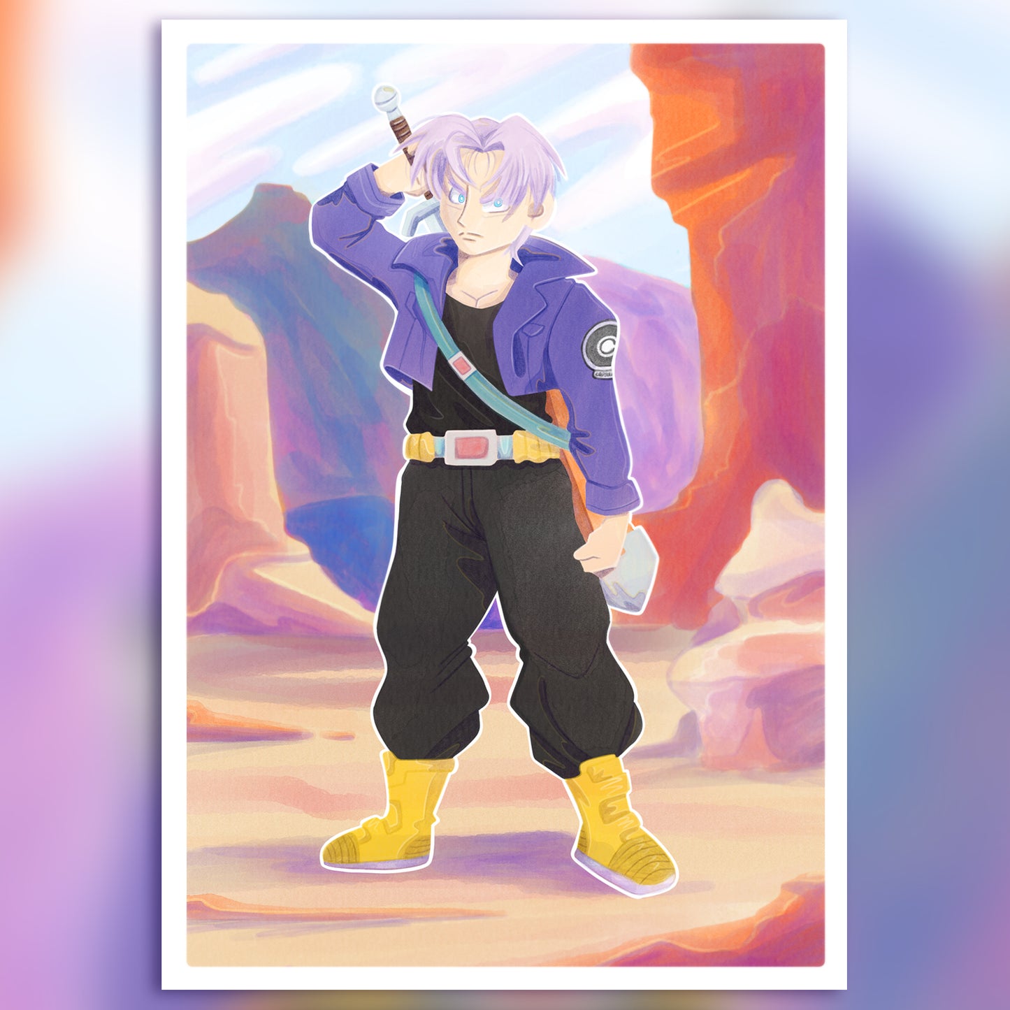 DBZ Trunks A5 Print