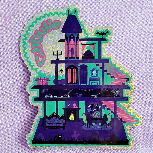 Ghoulie Dreamhouse Glitter Sticker