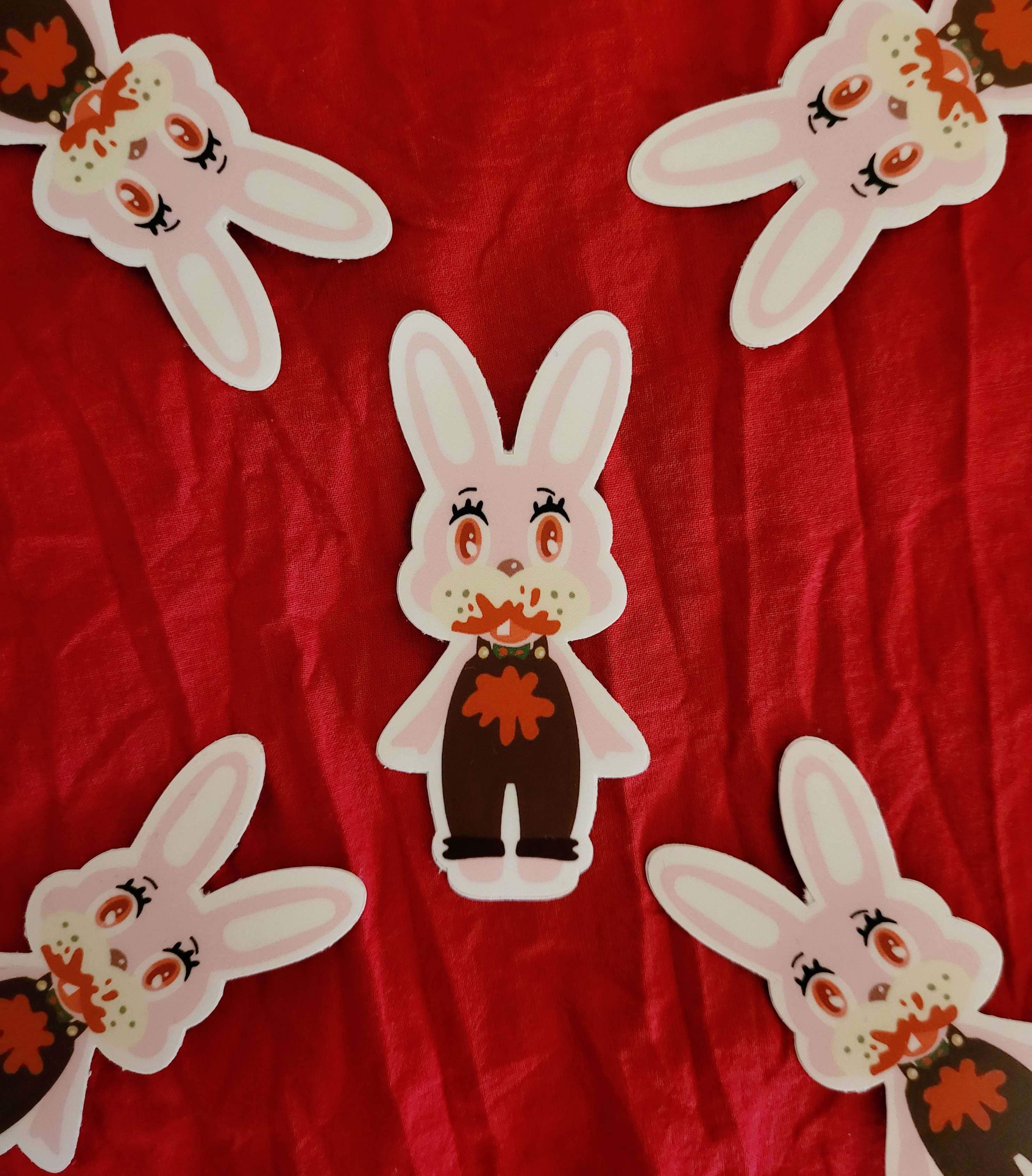 Robbie the Rabbit Animal Crossing Vinyl Sticker – Kirstteas